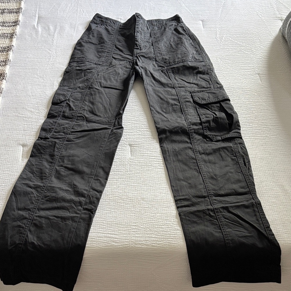 Abercrombie Black Cargo Pants